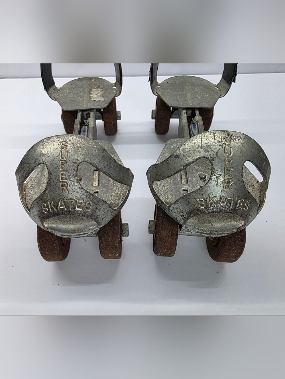 Vintage 1960s Super Skates Adjustable Metal Roller Skates Retro Collectible